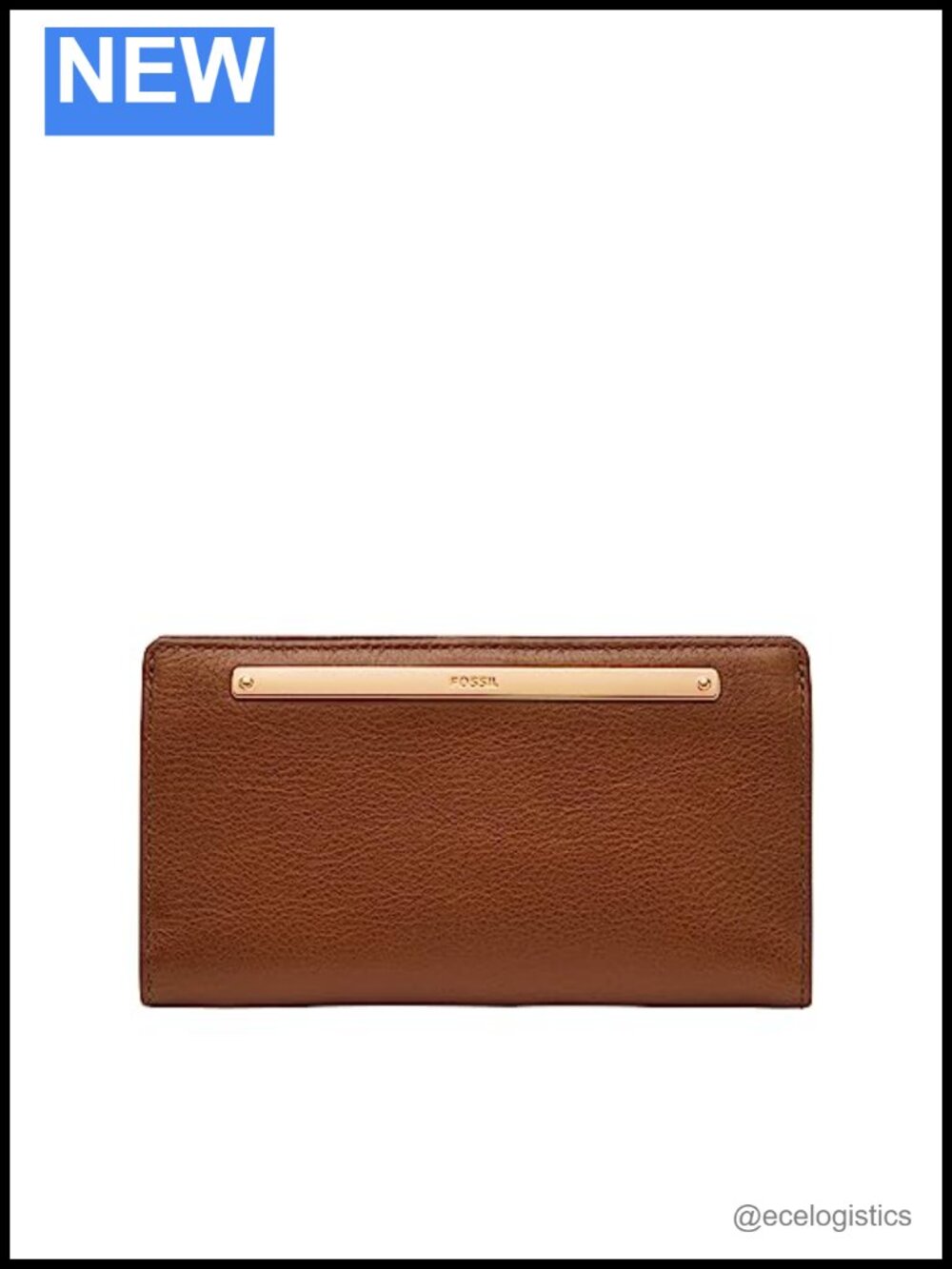 Faux Leather Slim Bifold Wallet with Magnetic Snap & Zip Pocket